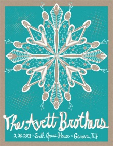 Avett Brothers - Smith Opera House poster
